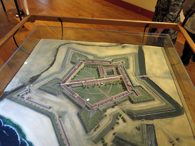 Model of Castle of Good Hope, Cape Town, South Africa 2013